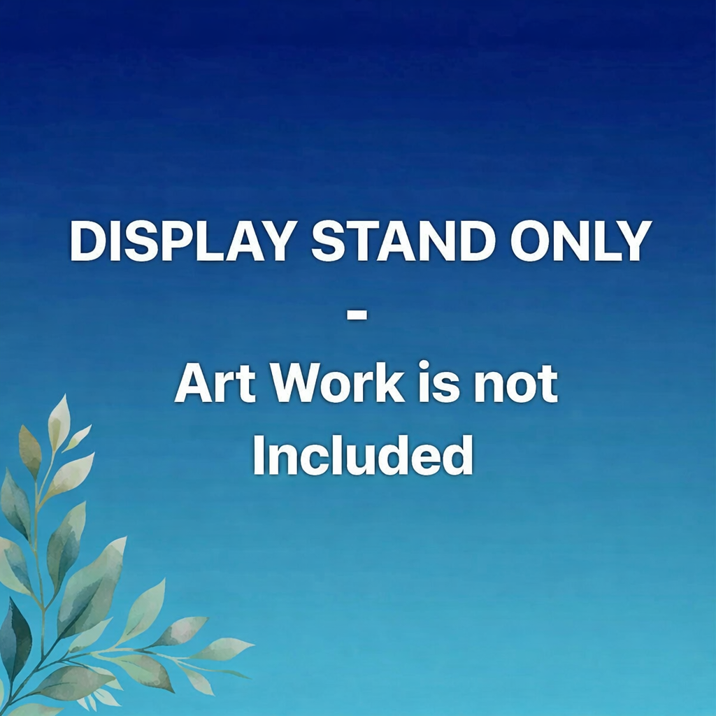 Oak Ornament Display Stand: Fused & Stained Glass Holder (2/2.5 inch)