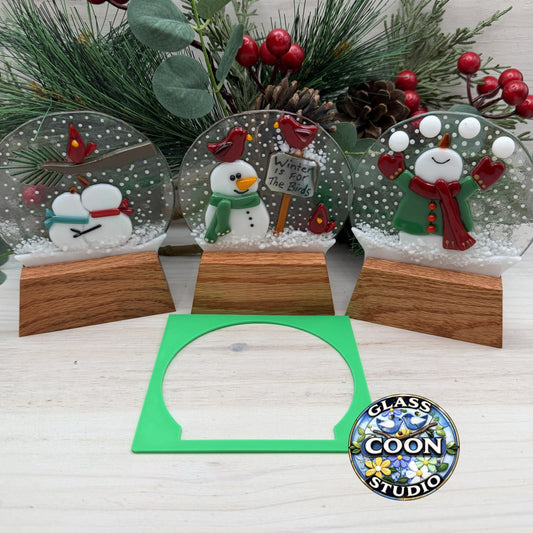Snow Globe Template for Glass Art