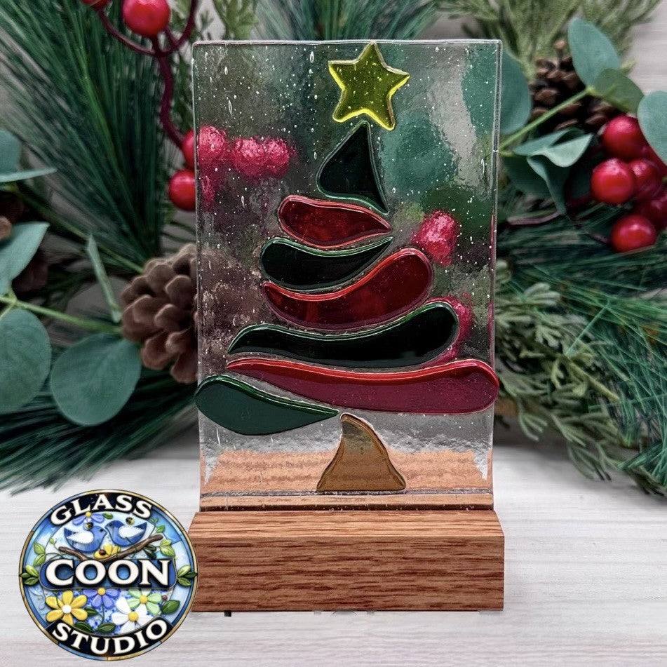 Whimsical Christmas Tree Panel – Fused Glass Pattern PDF