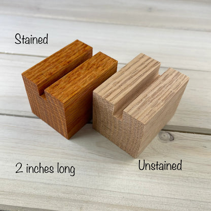 2 and 3 Inch Handcrafted Oak Wood Art Display Stand: Fused Glass & Suncatcher Holder