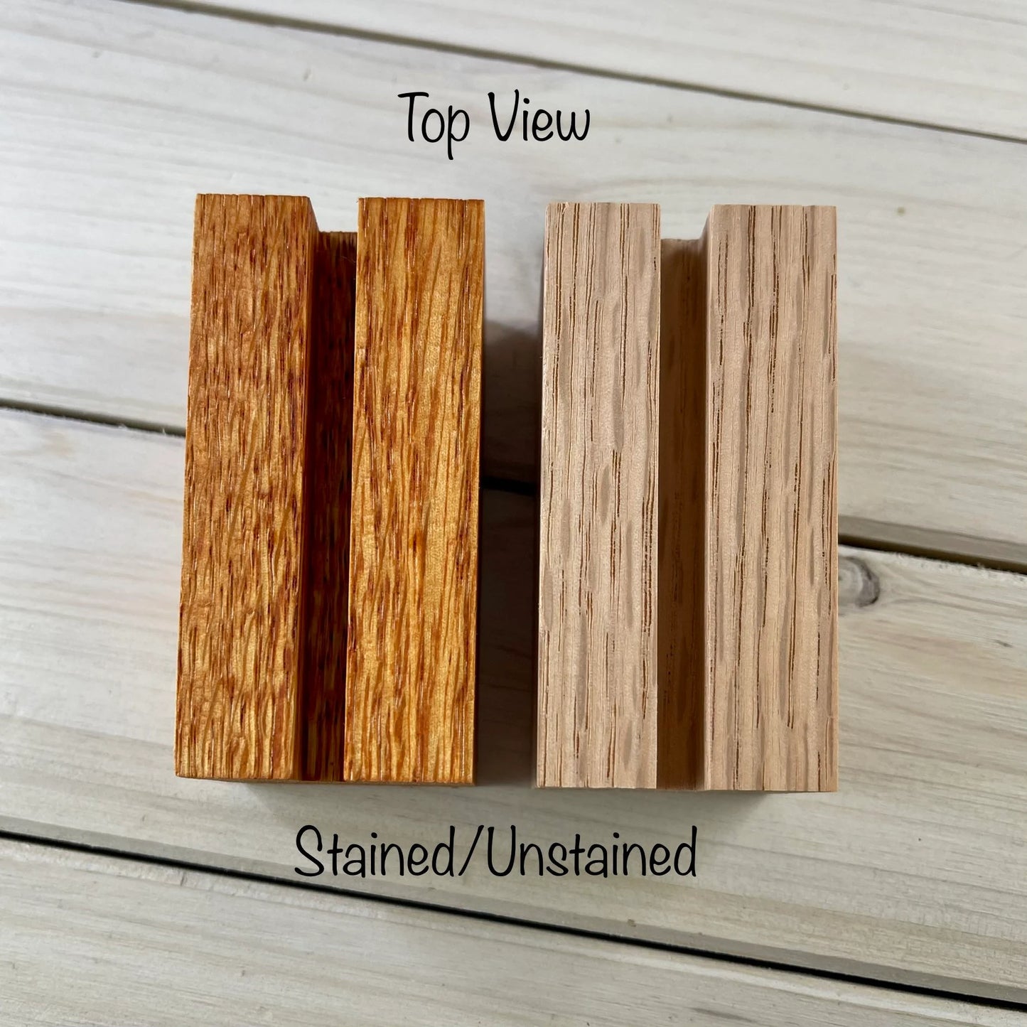 2 and 3 Inch Handcrafted Oak Wood Art Display Stand: Fused Glass & Suncatcher Holder