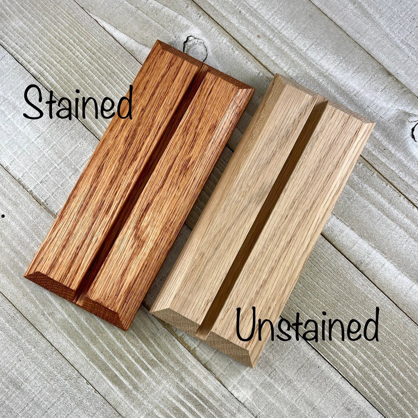 4 Inch Oak Wood Display Stand: Stained Glass & Suncatcher Holder