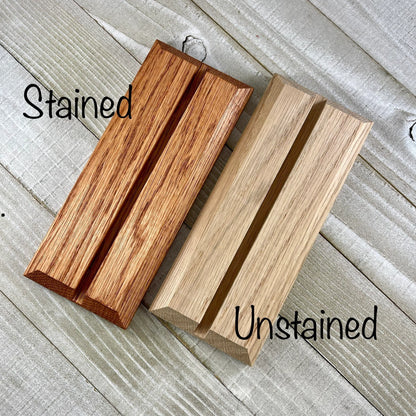 4 Inch Oak Wood Display Stand: Stained Glass & Suncatcher Holder
