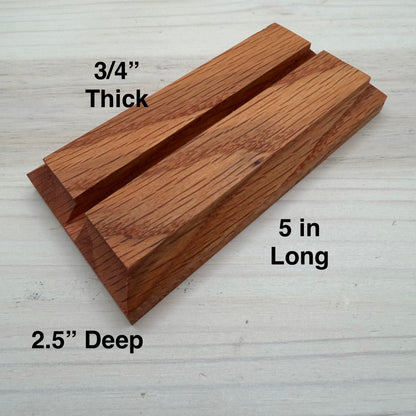 5 Inch Oak Wood Display Stand: Fused & Stained Glass Suncatcher