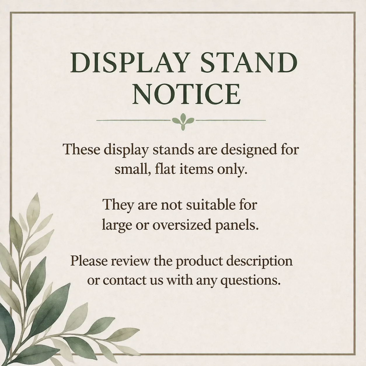 Oak Ornament Display Stand: Fused & Stained Glass Holder (2/2.5 inch)
