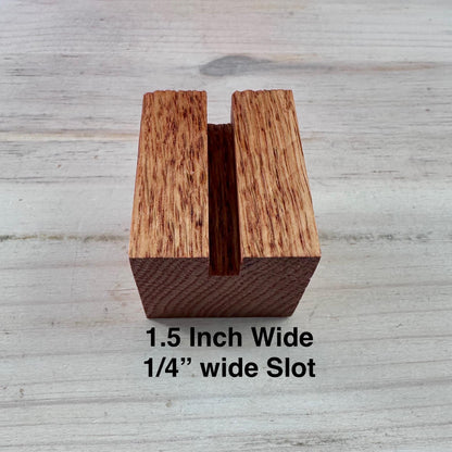 Oak Flower Pot Display Stand: Fused Glass & Suncatcher Holder