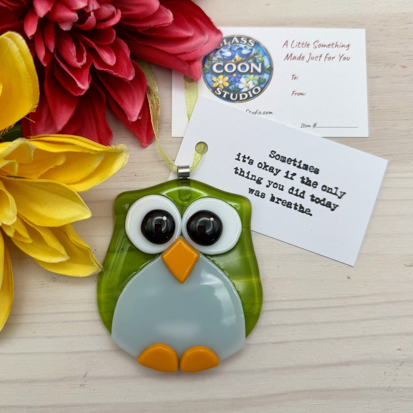Fused Glass Owl Ornament / Suncatcher Pattern – PDF Download | Hobby & Commercial Use