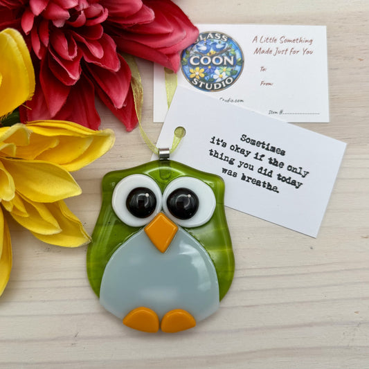 Fused Glass Owl Ornament / Suncatcher Pattern – PDF Download | Hobby & Commercial Use