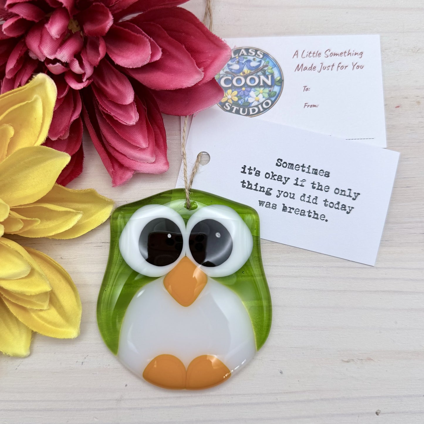 Fused Glass Owl Ornament / Suncatcher Pattern – PDF Download | Hobby & Commercial Use