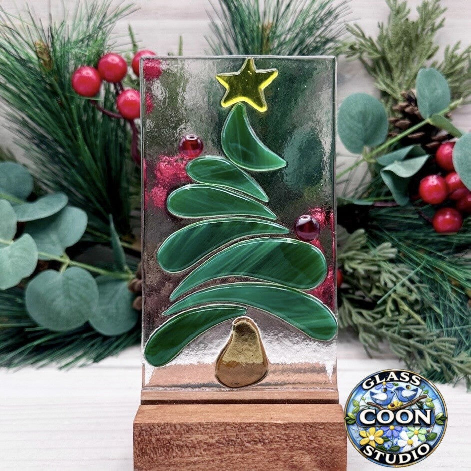 Fused Glass Christmas Tree Pattern – Christmas Holiday Glass Art PDF Pattern