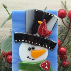 Stacked Snowmen Fused Glass Pattern PDF – Beginner Digital Download