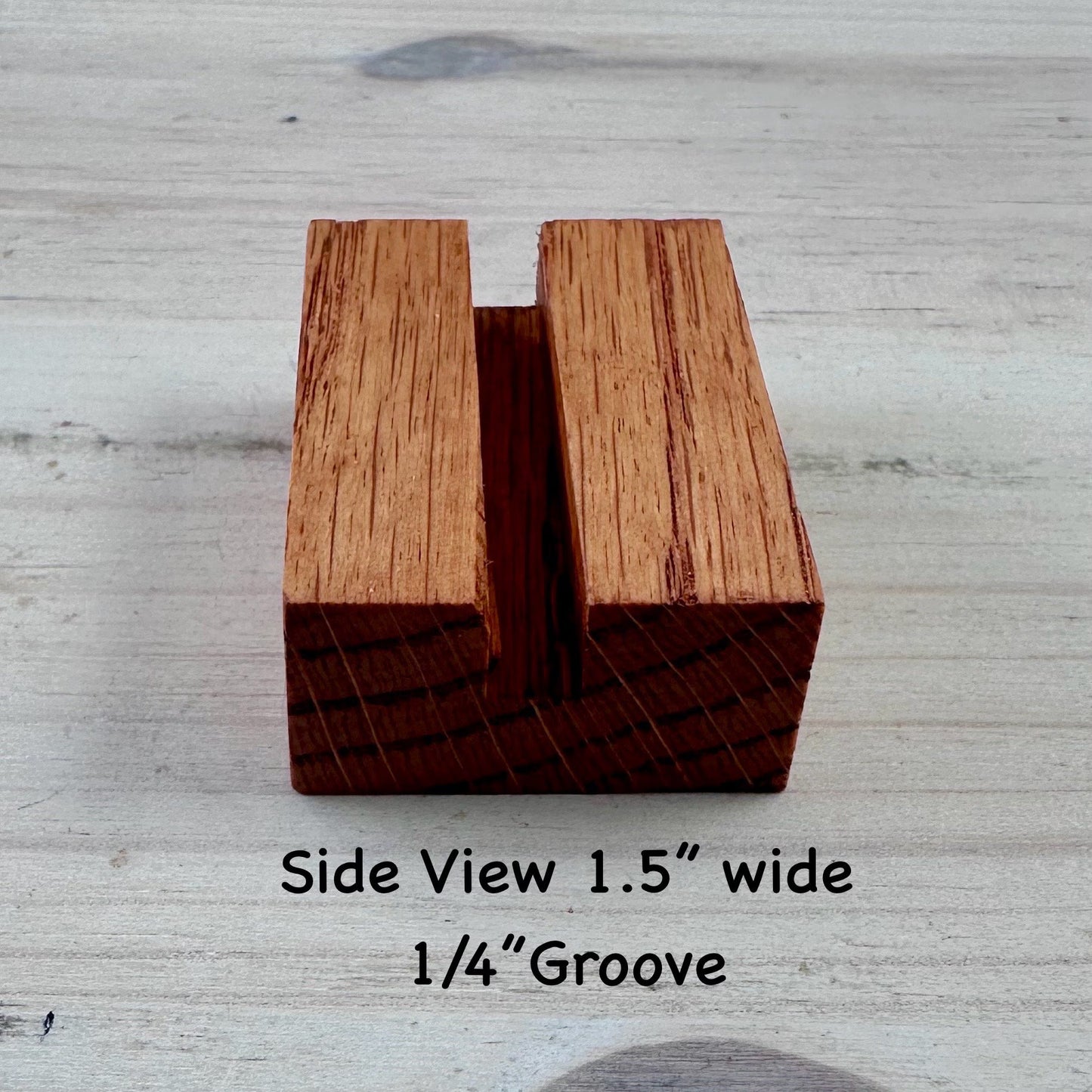 Oak Ornament Display Stand: Fused & Stained Glass Holder (2/2.5 inch)