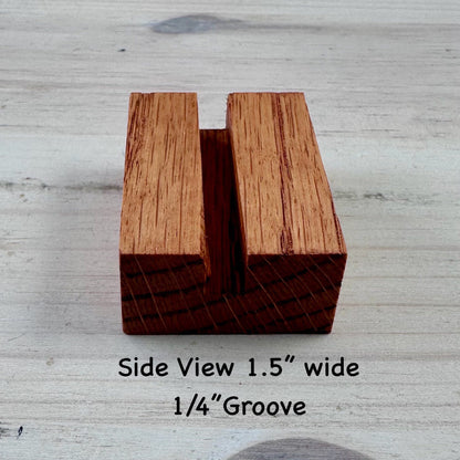 Oak Ornament Display Stand: Fused & Stained Glass Holder (2/2.5 inch)