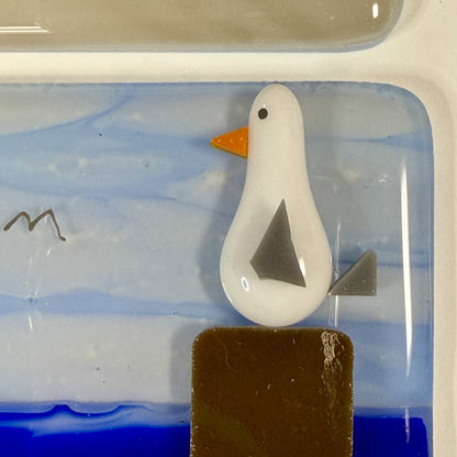 Whimsical Seagulls at the Beach Fused Glass Tutorial | Step-by-Step PDF with Photos