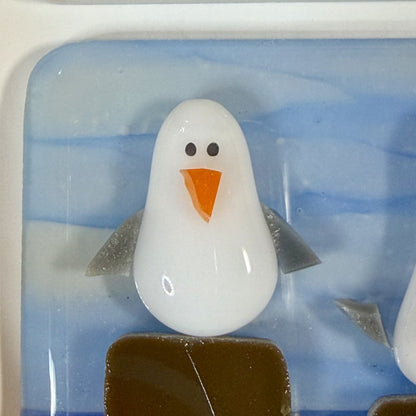 Whimsical Seagulls at the Beach Fused Glass Tutorial | Step-by-Step PDF with Photos