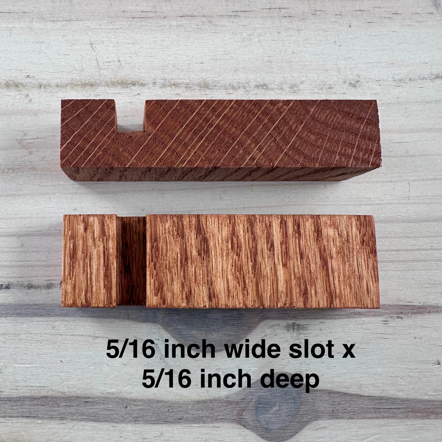 Oak Wood Display Stand: Fused & Stained Glass (Set of 2)