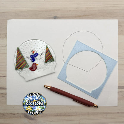 Snow Globe Template for Glass Art