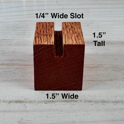 Oak Wood Display Stand: Fused and Stained Glass Christmas Tree Holder
