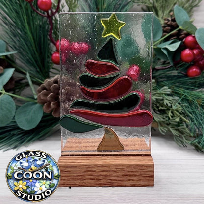 Whimsical Christmas Tree Panel – Fused Glass Pattern PDF